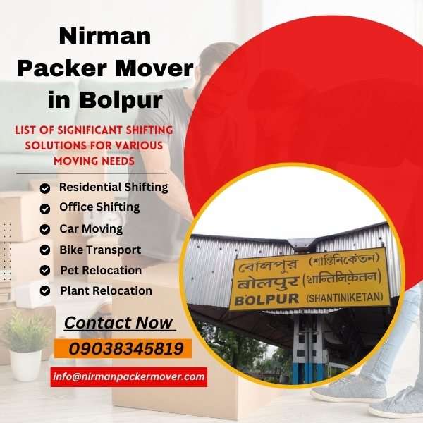 Packers and Movers Bolpur​